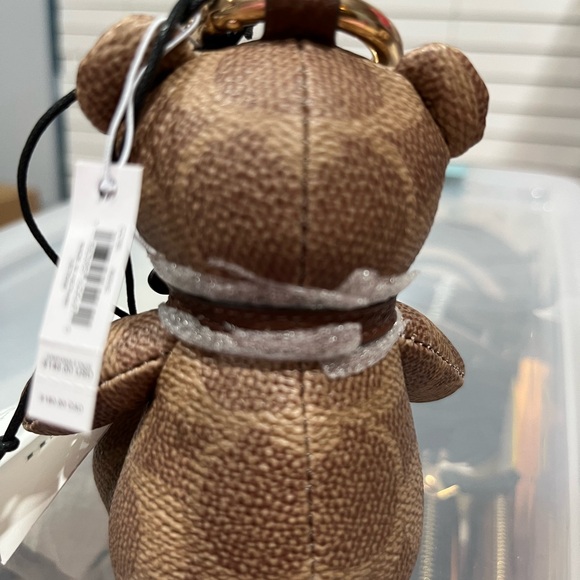 Coach Collectible Bear Bag Charm In Signature Canvas - Picture 3 of 6